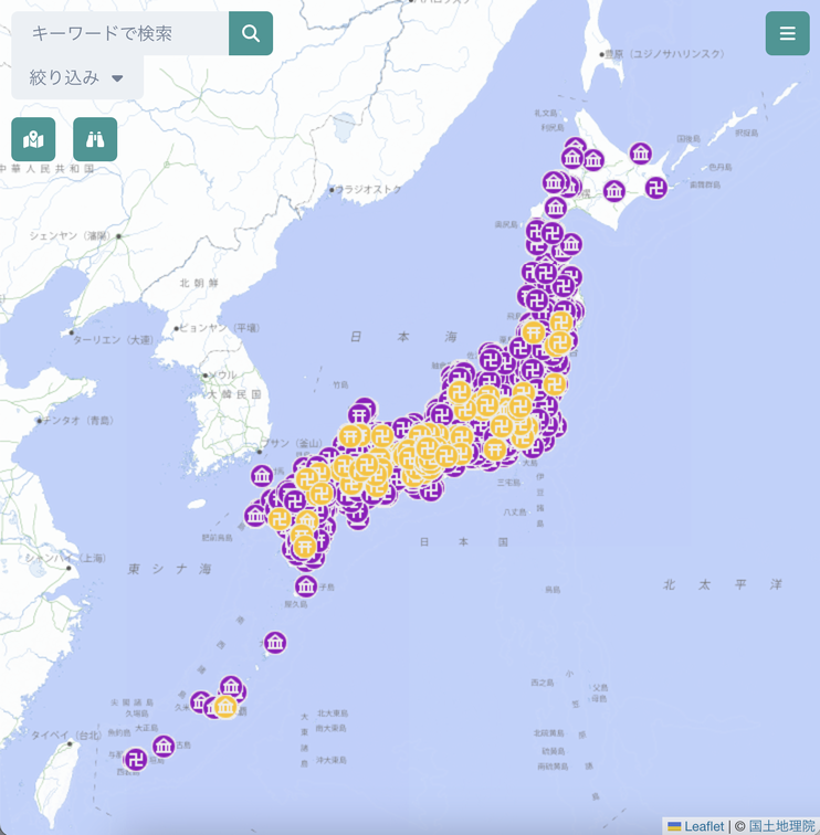 建築マップの全体図